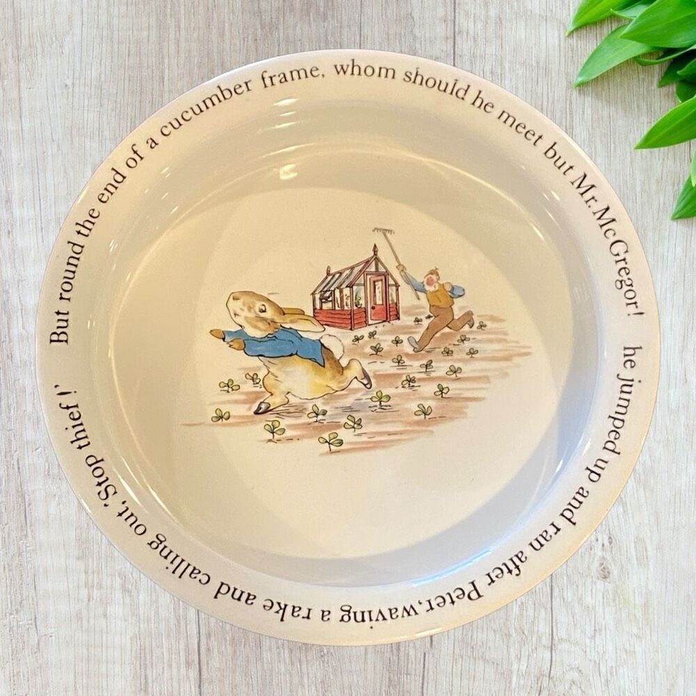 Wedgwood Peter Rabbit Childs Bowl Dish 6 1/2"